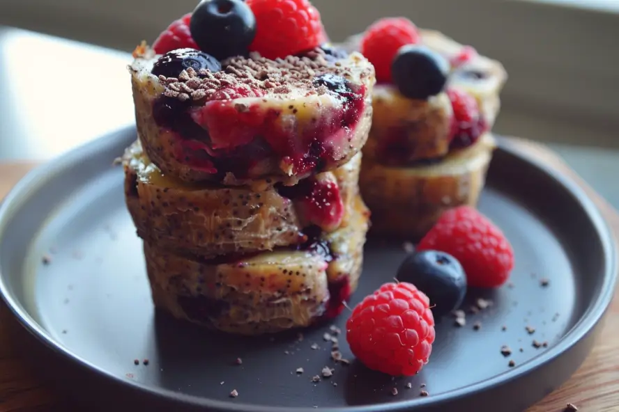 Healthy Banana Berry Breakfast Bites