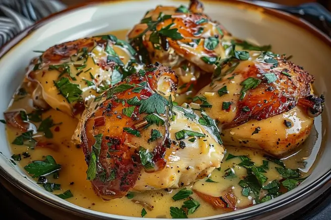 Smothered Chicken Thighs
